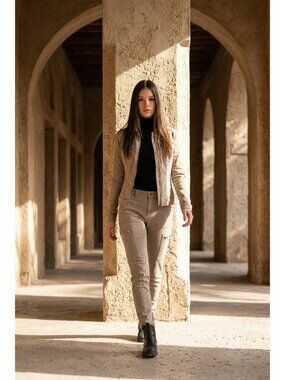 Pistola Denim Jeans Women’s Gray Neutral Wash Mid Rise Straight Skinny Size 28